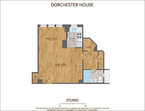 Floor plan Studio Small