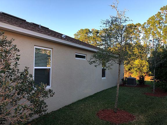 East side of home
