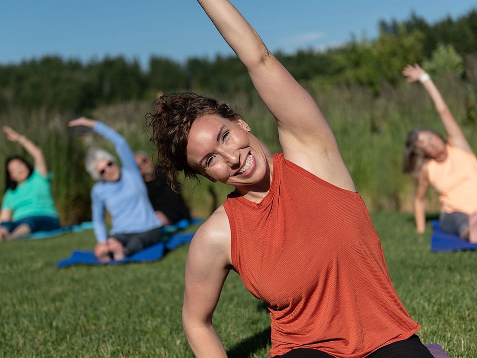 Homeowner Members Doing Yoga