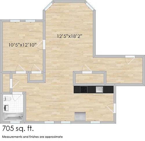Floor plan 1228 Austin C