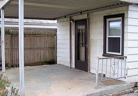 rear covered porch