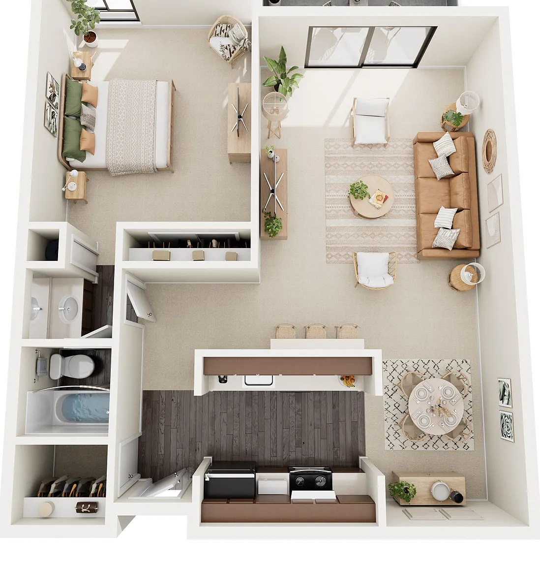 1 bed, 684 sqft, $2,063 — Photo 2