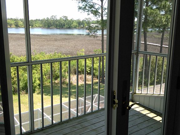 view of bayou behind home