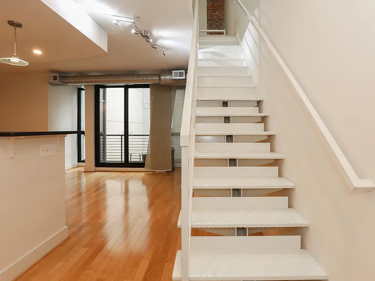 Entry stairs to second floor