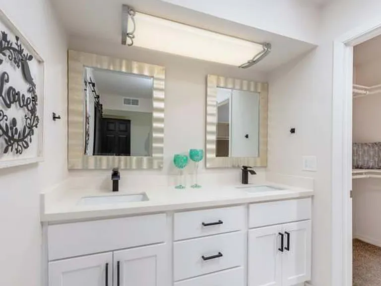 Main bathroom and walk-in closet