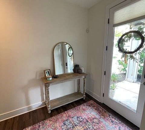 entryway with closet