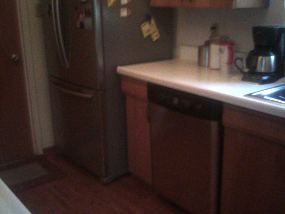 new dishwasher and refrigerator