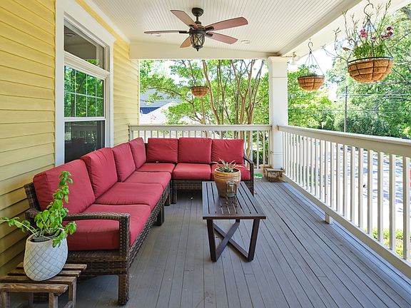 Beautiful front porch sitting area