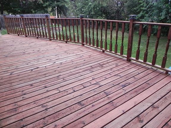 Deck resealed, large area!