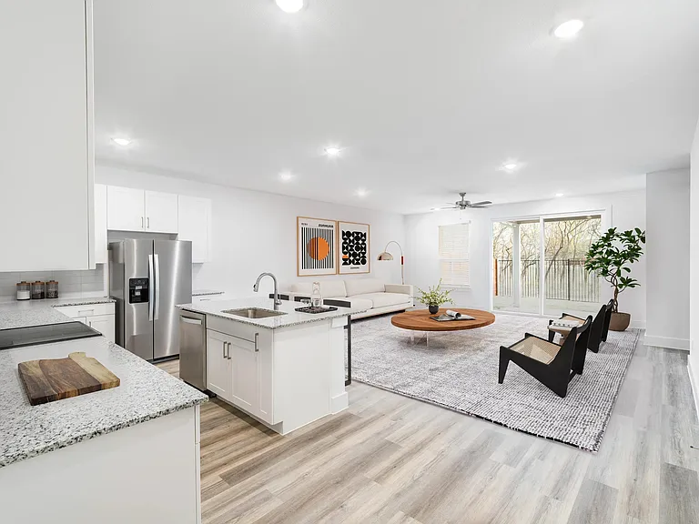 Open floor plan in a 4-bedroom floor plan, where every space flows seamlessly for easy living.