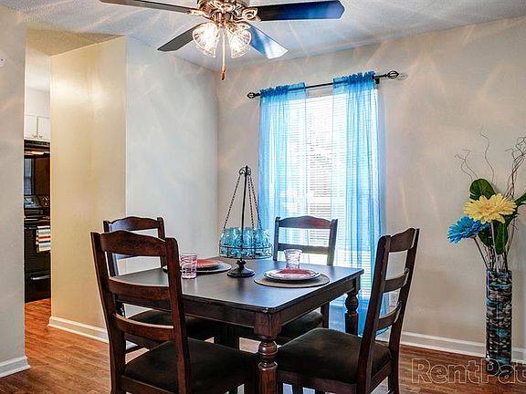 Dining Area with Wood Flooring
