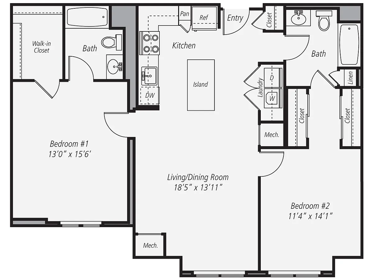 Floor plan B2-1090
