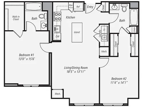 Floor plan B2-1090