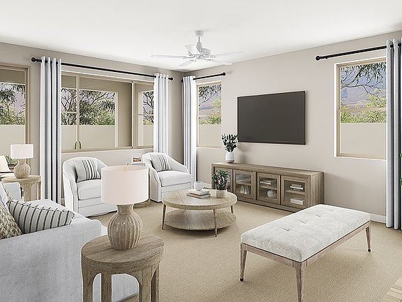 Sage Plan 4003 Great Room Rendering