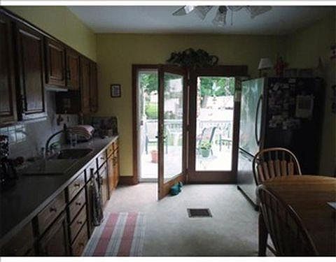 Wonderful Kitchen with beautiful glass doors