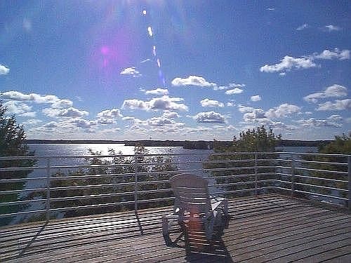 view from rooftop deck