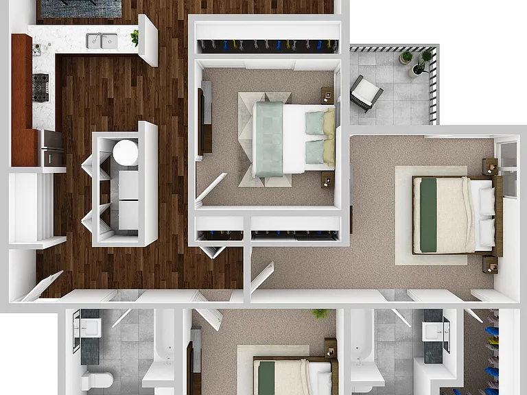 The Finch_Three Bedroom Floorplan The Finch_Three Bedroom Floorplan
