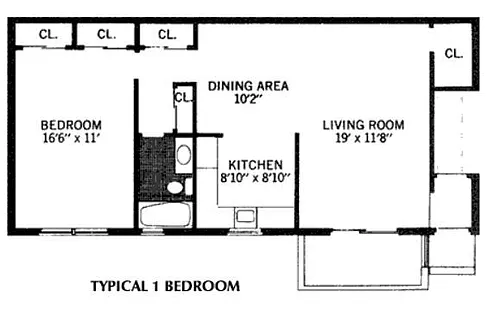 Floor plan 1 Bedroom