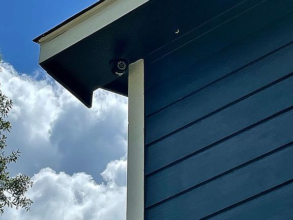 Security cameras all around.