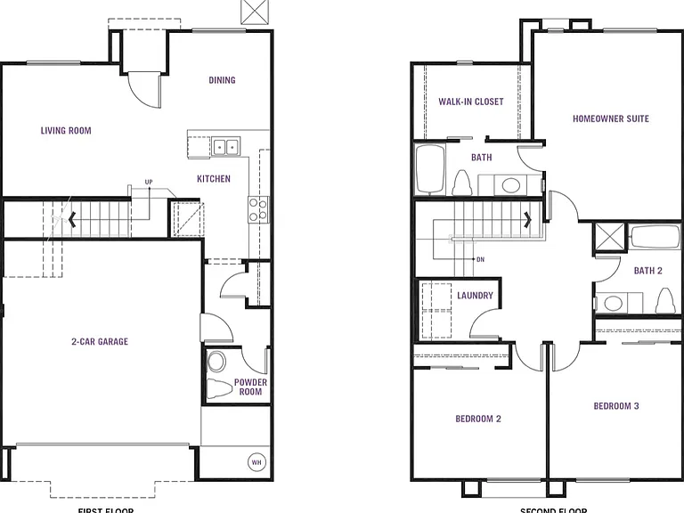 Layout of the townhouse