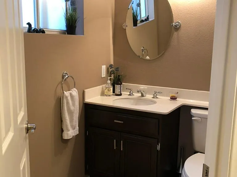 Downstairs powder room