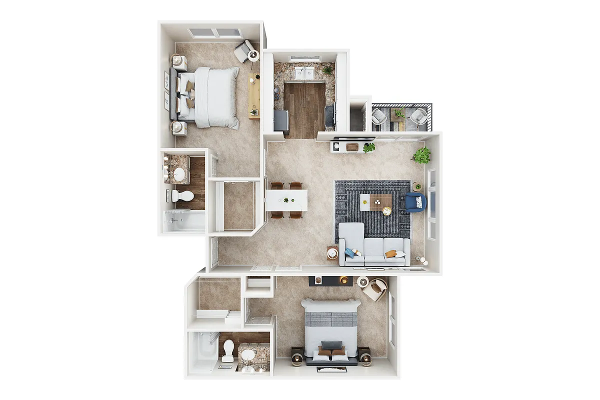 Floor plan 2X2A