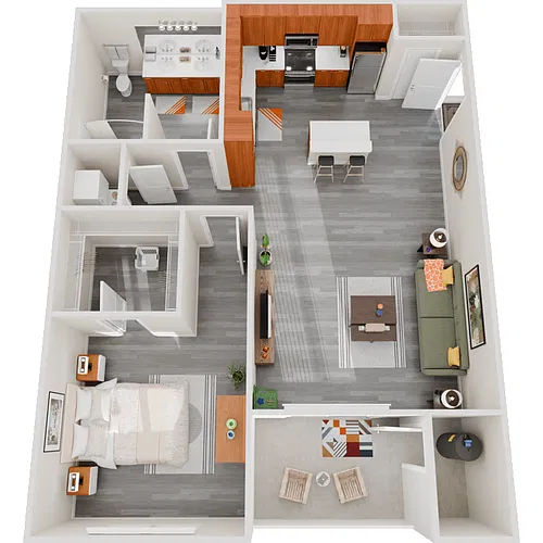 Floor plan 1X1
