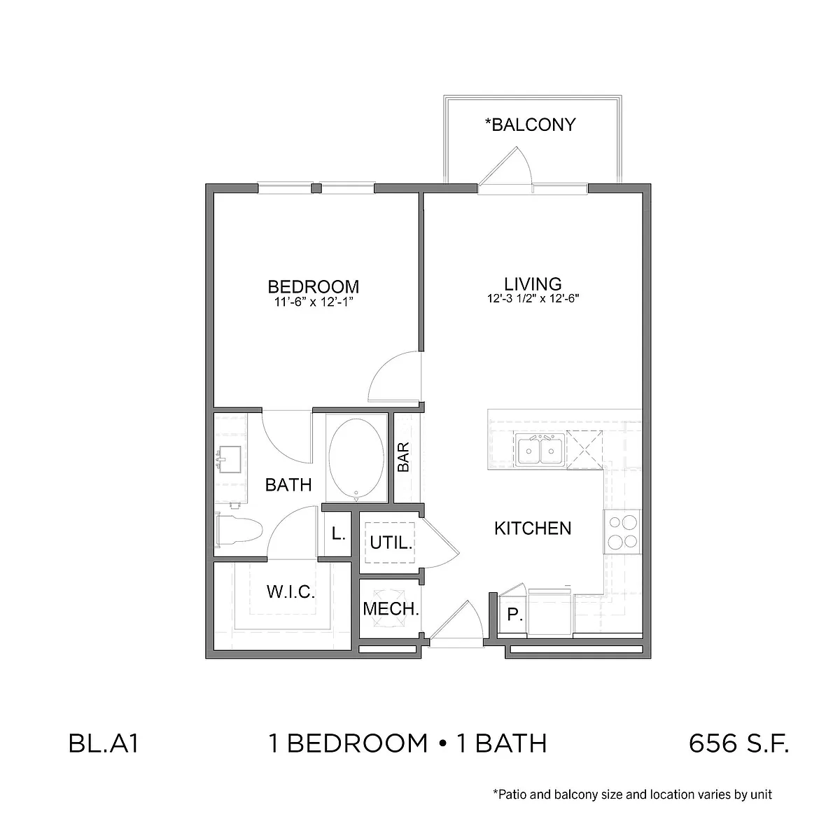 Floor plan BL.A1
