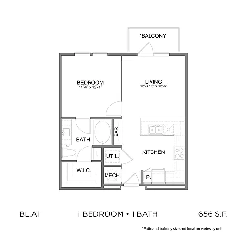 Floor plan BL.A1