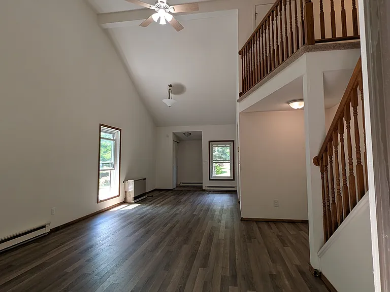 View from sliding glass door - Front entry at the far end