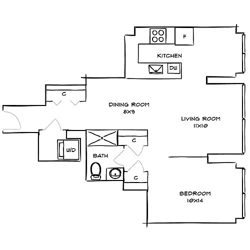 Floor plan Callowhill
