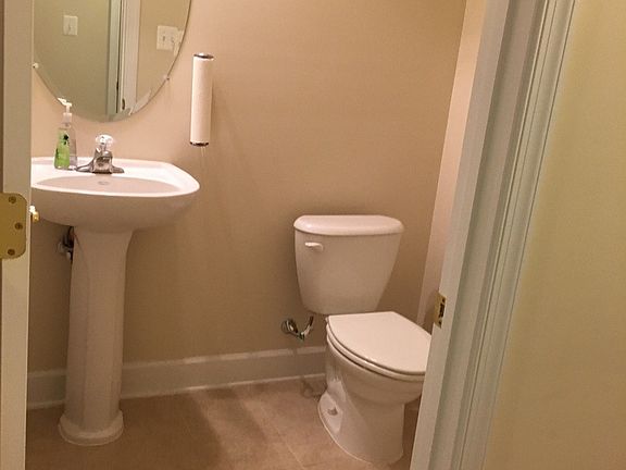 First floor powder room