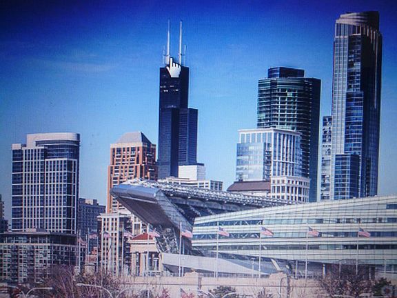 Walking distance from Soldier Field, home of Da Bears....