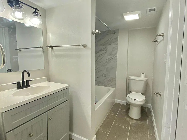 Bathroom with large sink