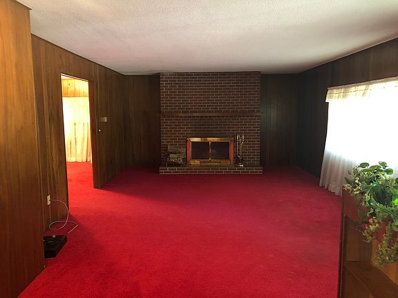 Living room fireplace