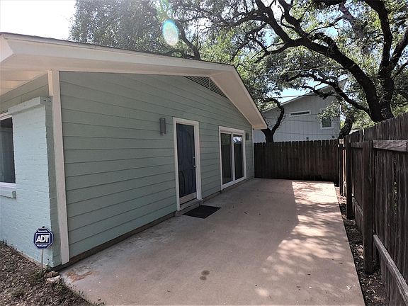Patio and front door