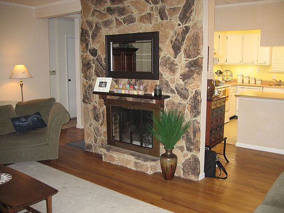 Living Room, wood burning fireplace