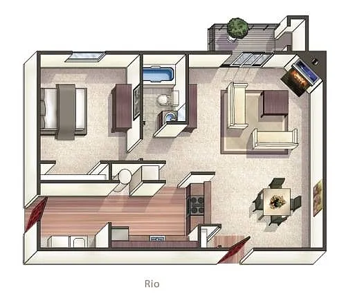 Floor plan a3x1-R-Rio Loft