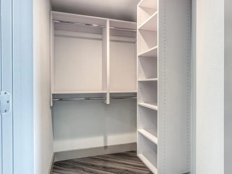 Spacious Walk-in Closets