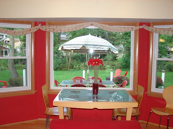 backyard view from kitchen