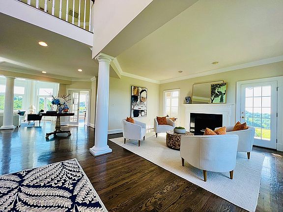 living room / wood fireplace