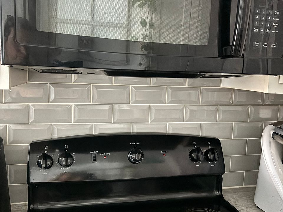 Stove and build in microwave