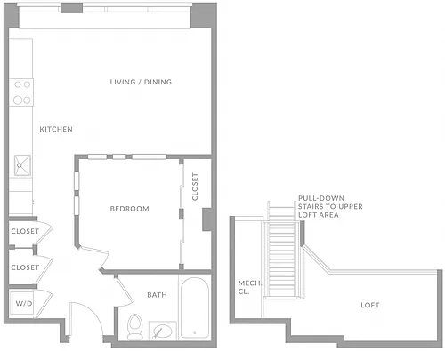 Floor plan One Bedroom C