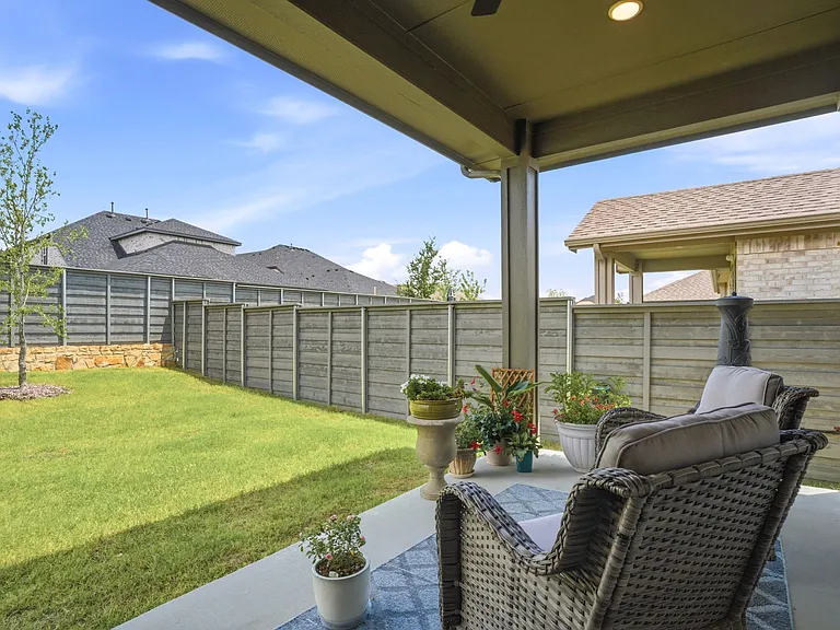 Privacy fencing surrounds the backyard. The Landlords will maintain the backyard mowing. The HOA maintains the front lawn.