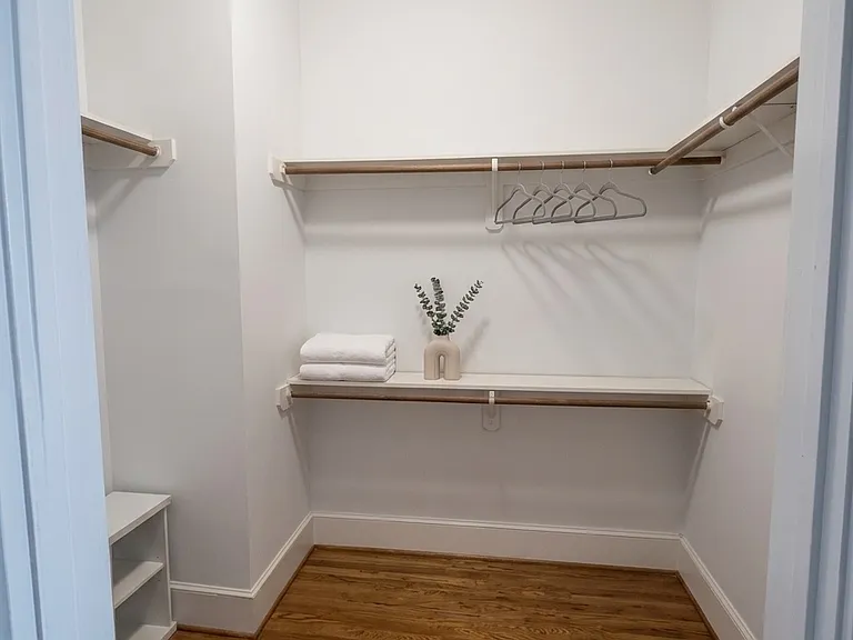 Large walk-in closet attached to the master bedroom.