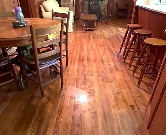 Kitchen, dining, living room