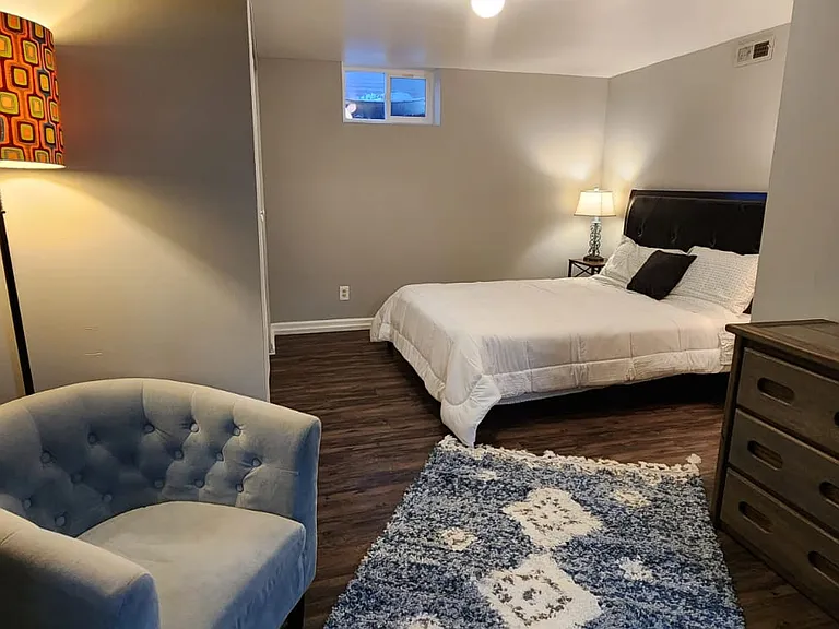 Basement Queen bed