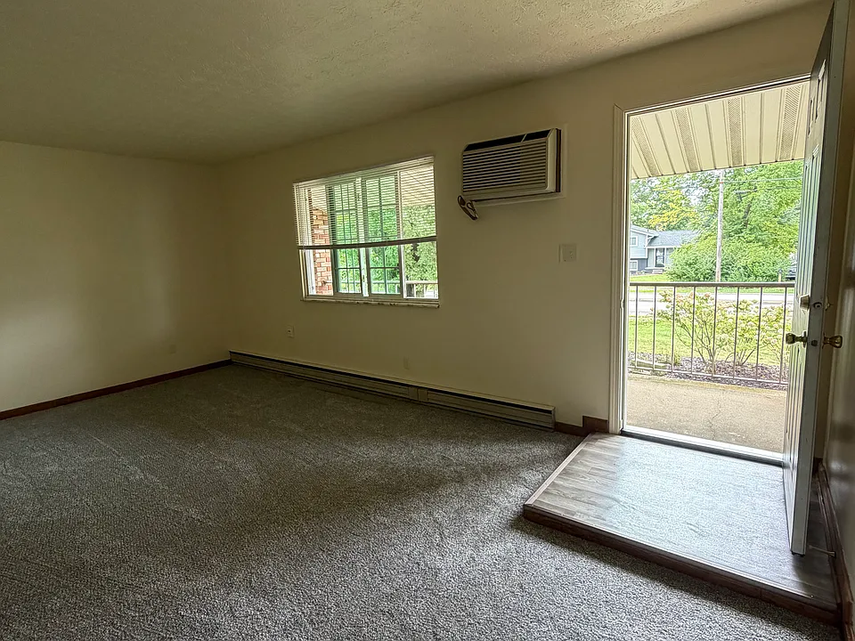 front entrance and living room