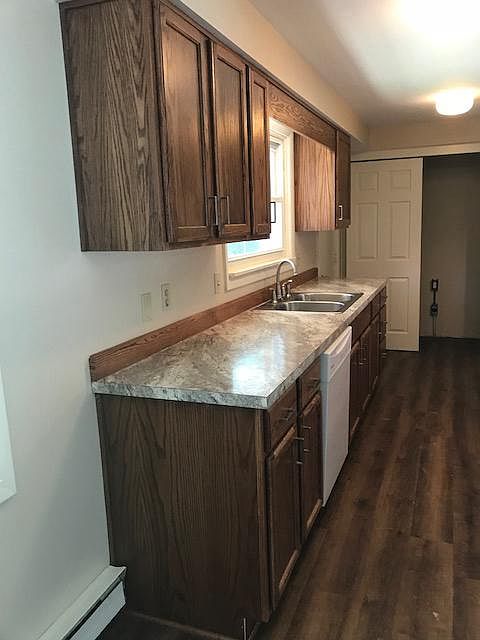 Kitchen with new cabinets and countertops