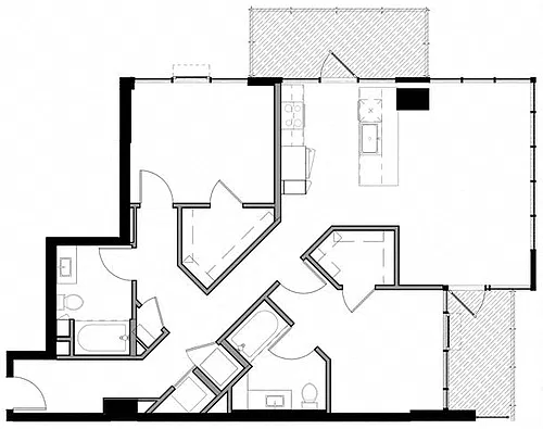 Floor plan 2J